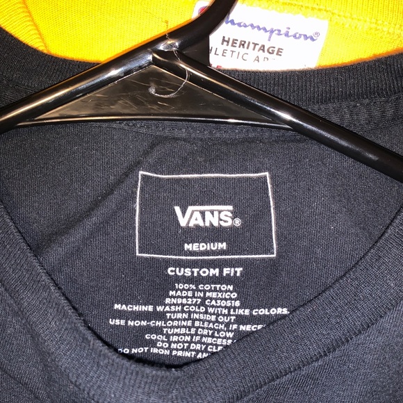 Lightly used medium black vans T-shirt - Picture 3 of 3